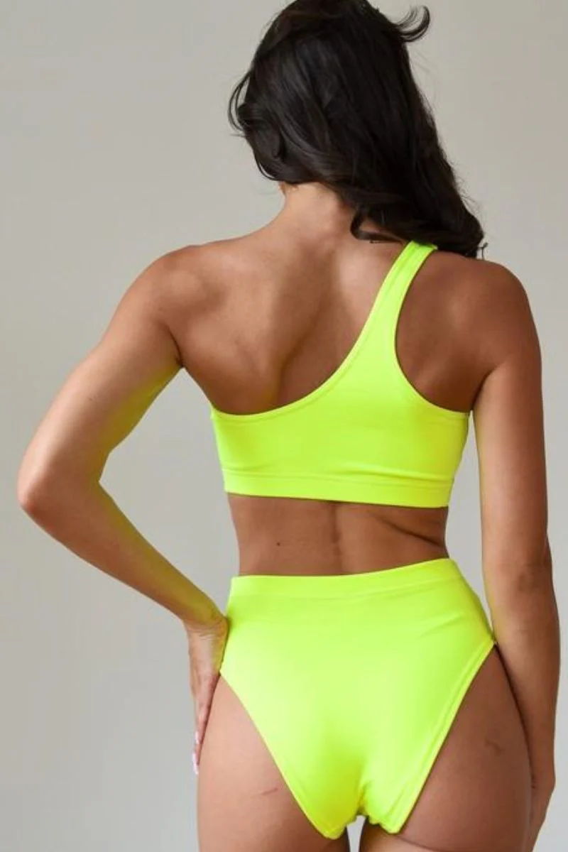 Pole Addict Mesmerised Bottom - Neon Yellow - Image 2