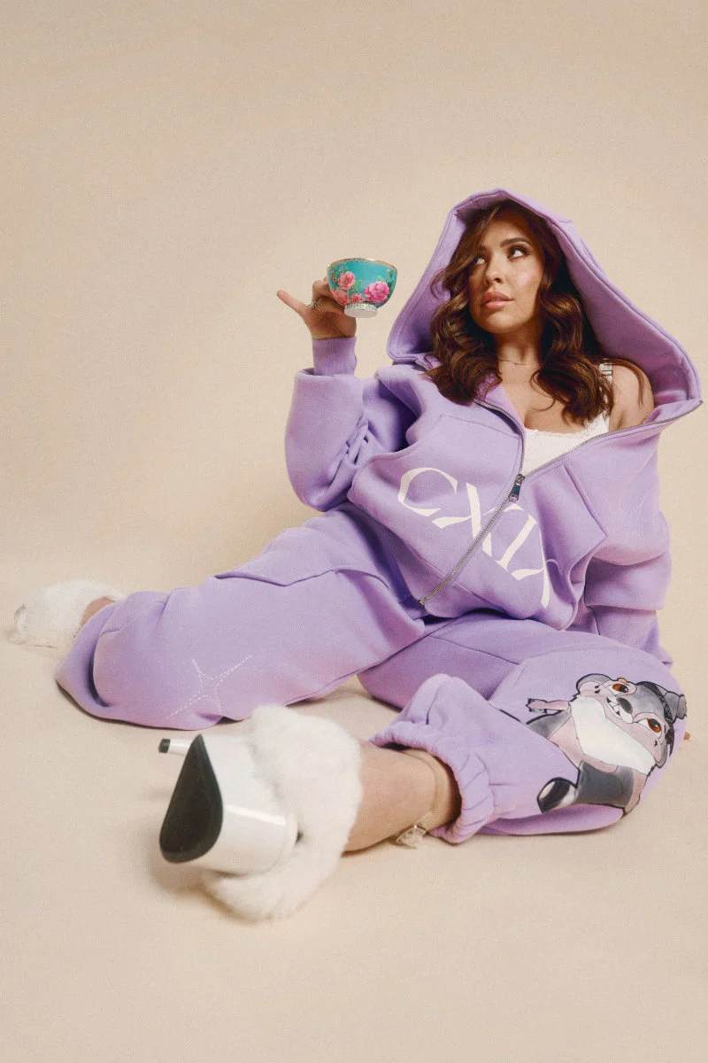CXIX Creatures In The Club: Blessed Bunz Sweatpants - Purple - Image 6