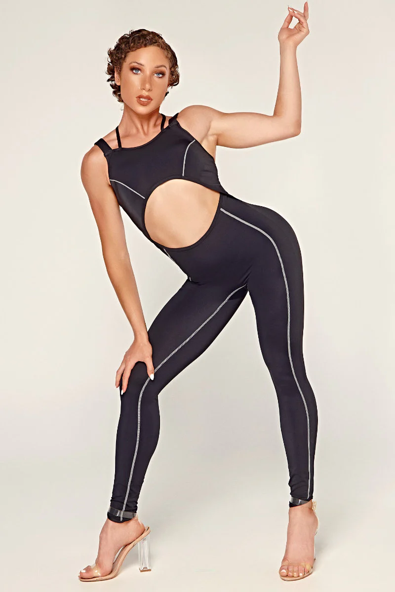CXIX Dollhaus Jumpsuit - Black - Image 3