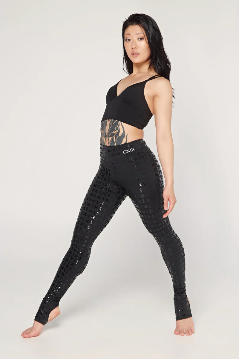 CXIX Gecko Grip Leggings with Grippy Waistband - Black - Image 4