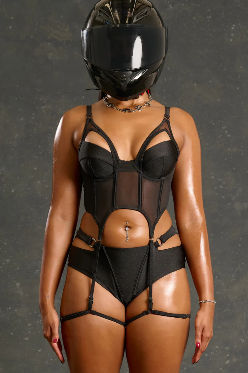 CXIX Power Garter Top - Nitro Noir - Image 4
