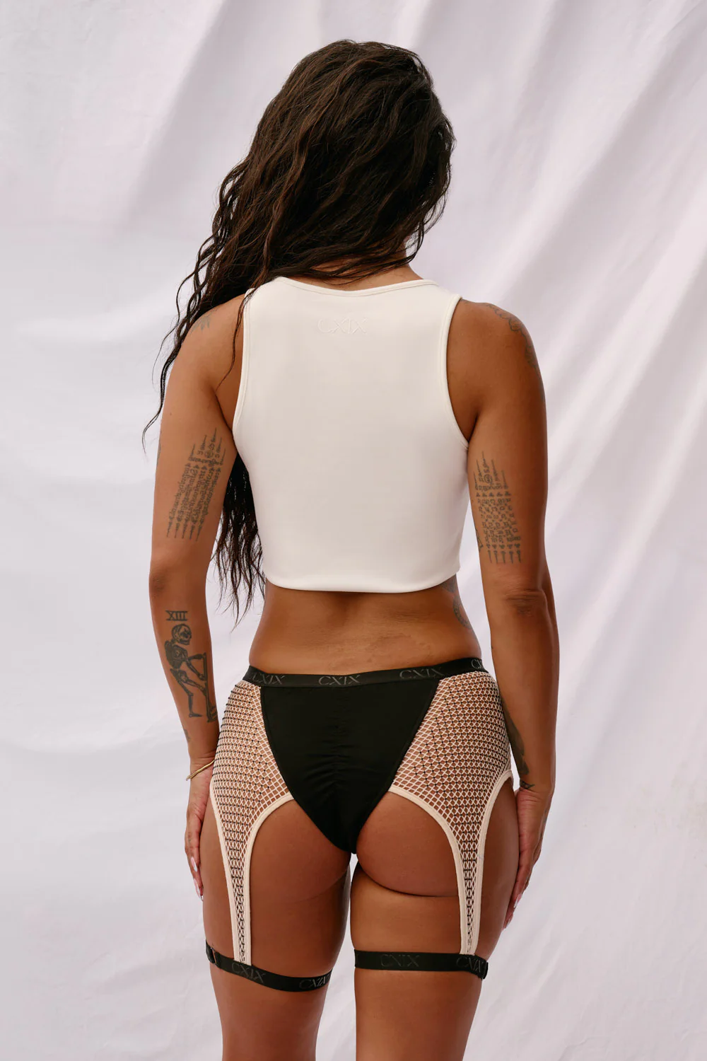 CXIX XX Top Decade Edition  - White with Black Rhinestones - Image 2
