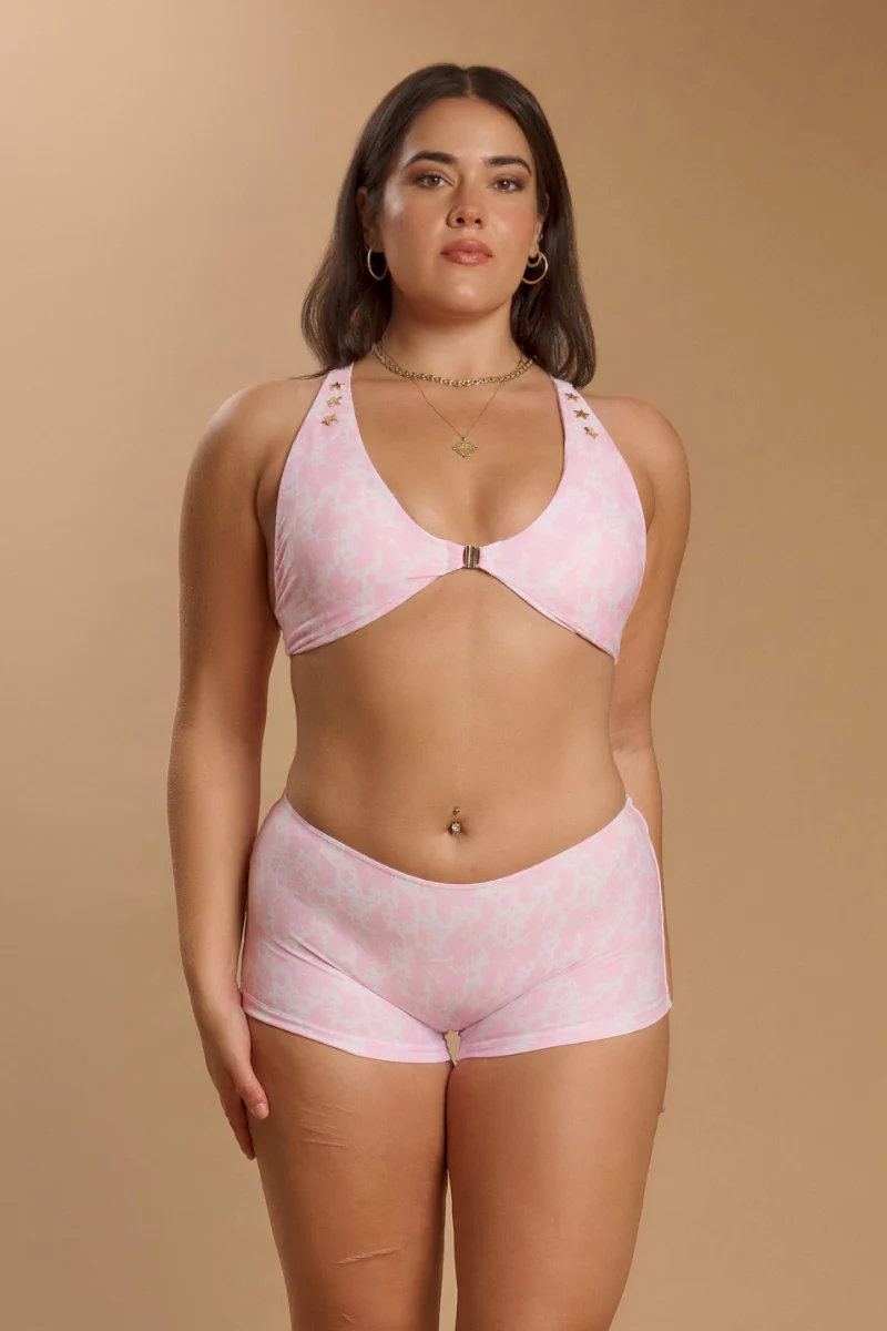 CXIX YEEHAW Booty Shorts - Strawberry Milkshake