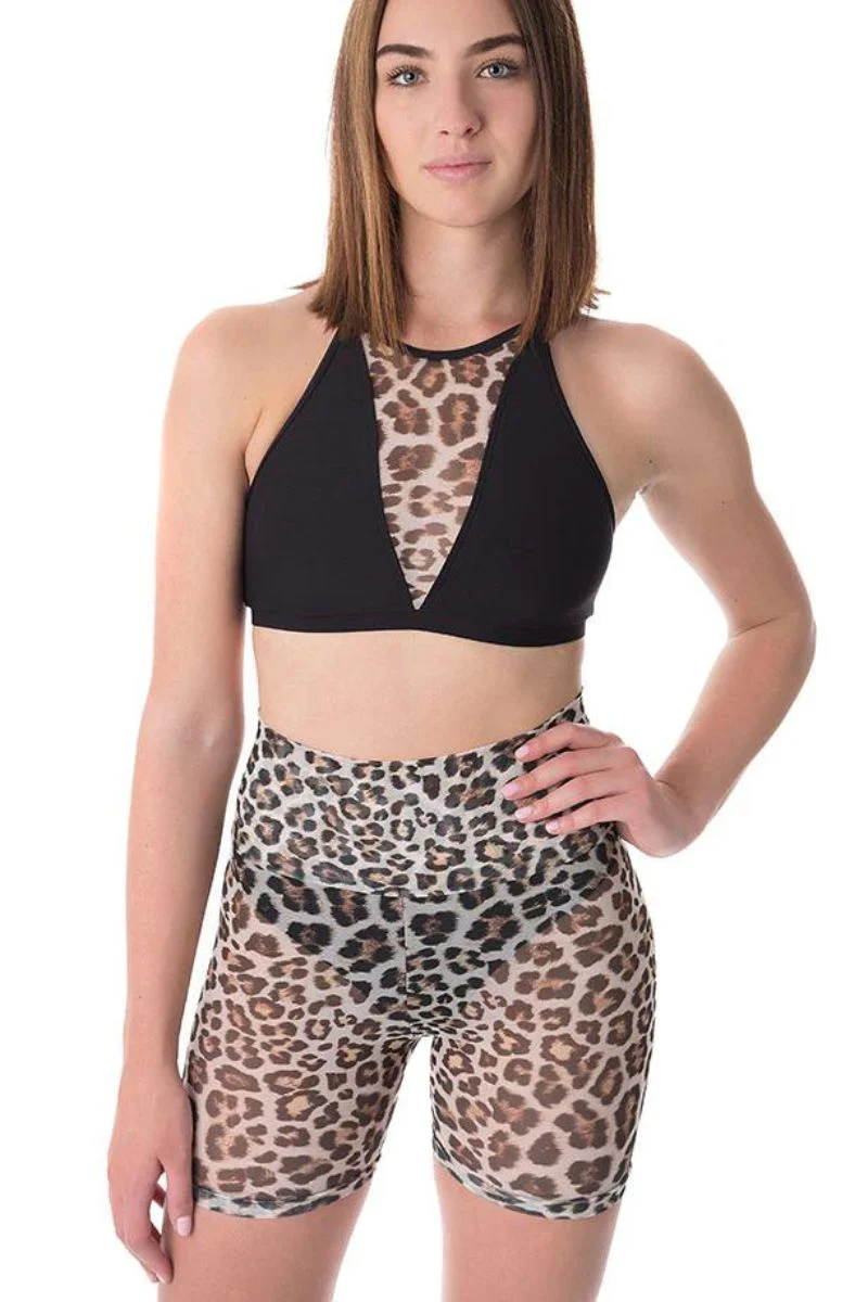 Dragonfly Victoria Sports Bra - Leopard Mesh - Image 6