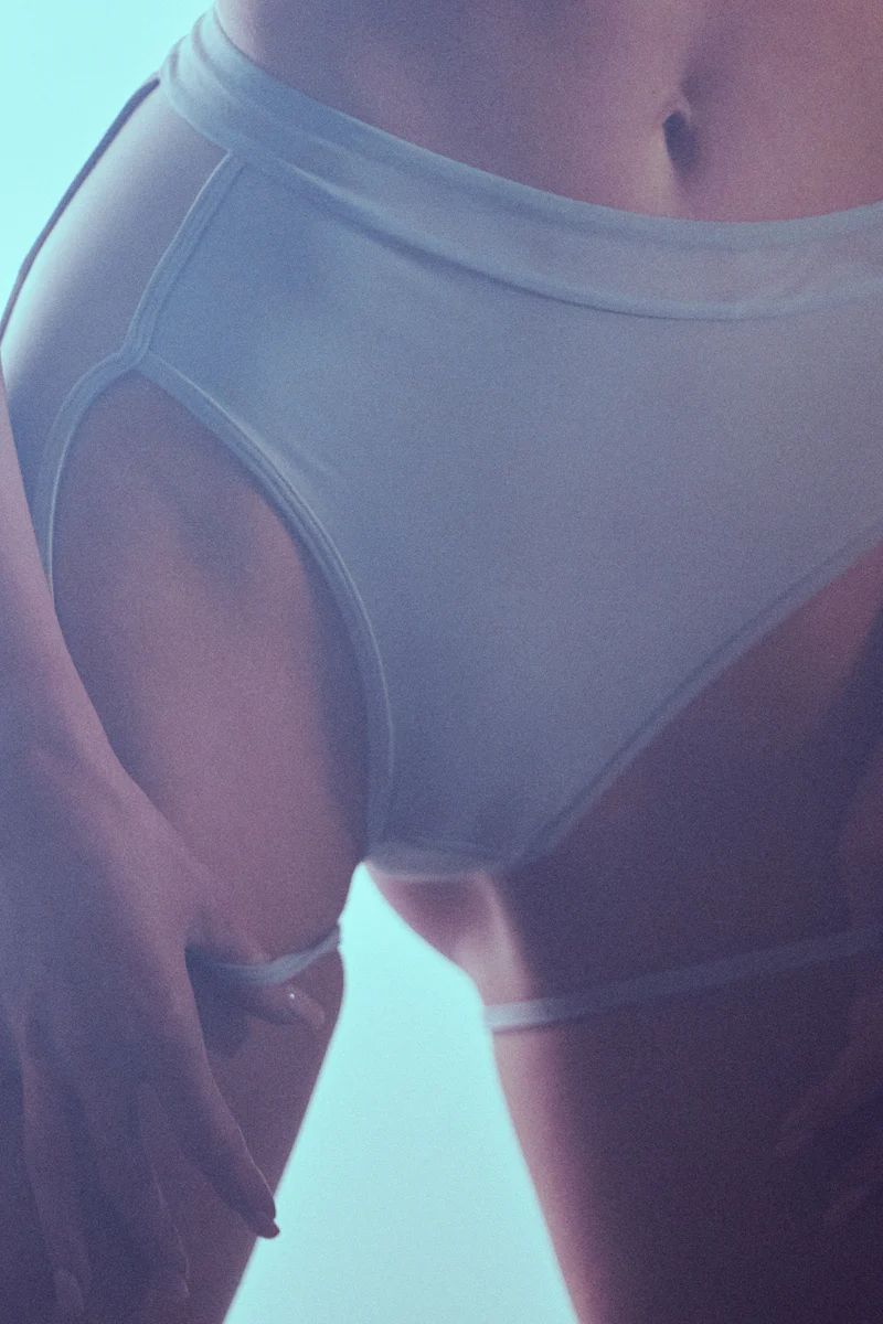 Hamade Activewear Mesh-side Garter Bottoms - Light Grey - Image 4
