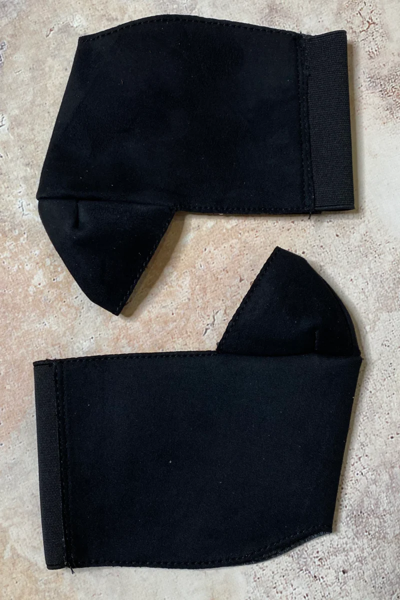 Hella Heels Classique 7Inch Boot Protector - Black Faux Suede