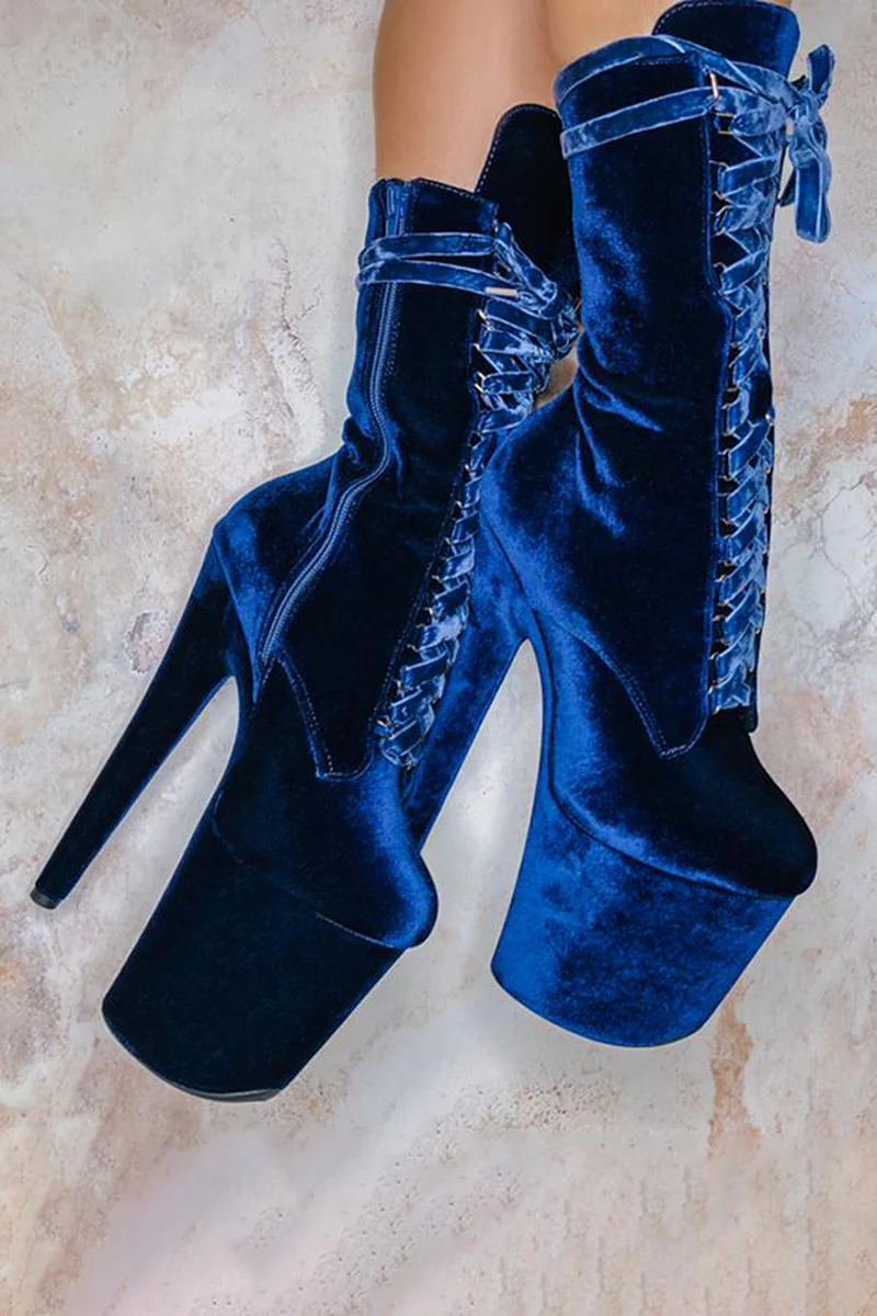 Hella Heels High BabyDoll 8inch Boots - Old Money - Image 2
