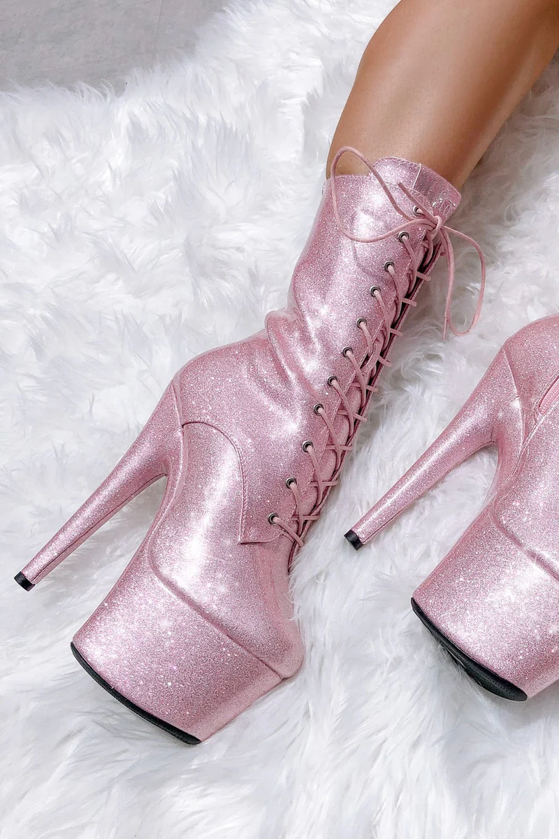 Hella Heels The Glitterati 7inch Boots - Sugarbaby - Image 2