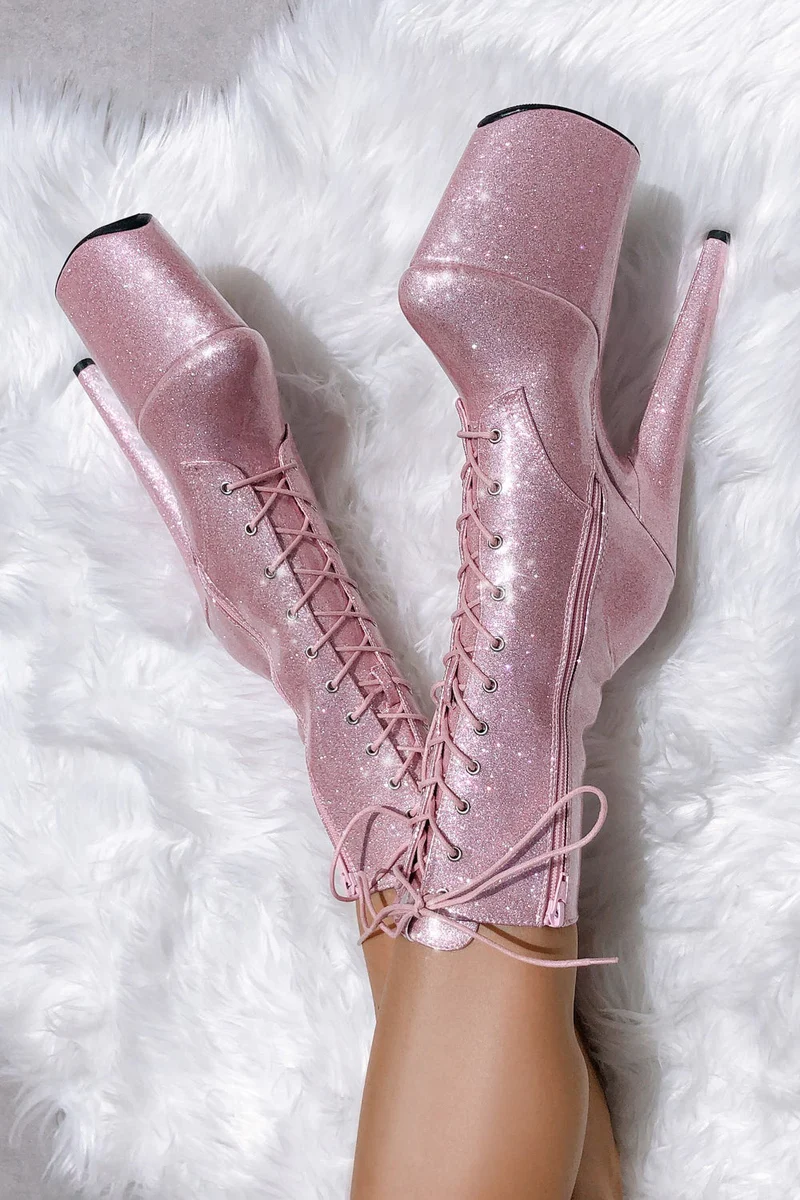 Hella Heels The Glitterati 8inch Boots - Sugarbaby - Image 6