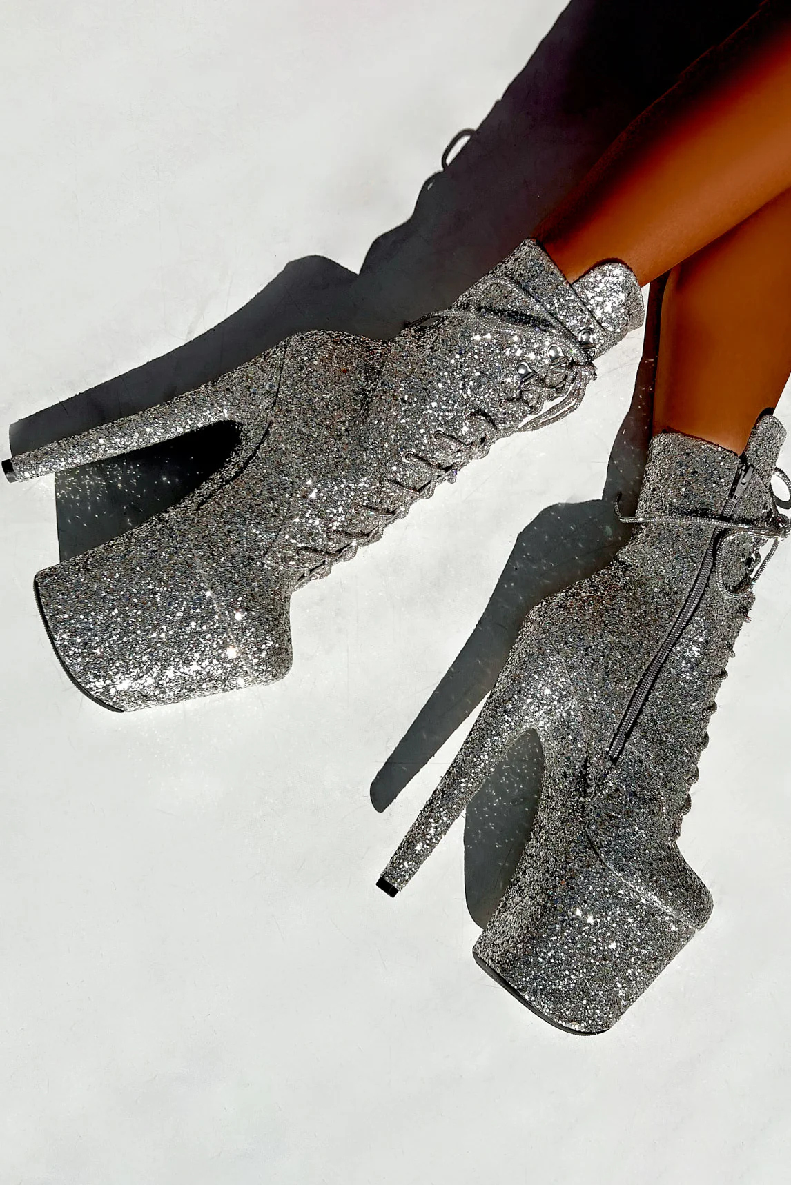 Hella Heels The Glitterati XTRA 8inch Boots -  Monroe - Image 3