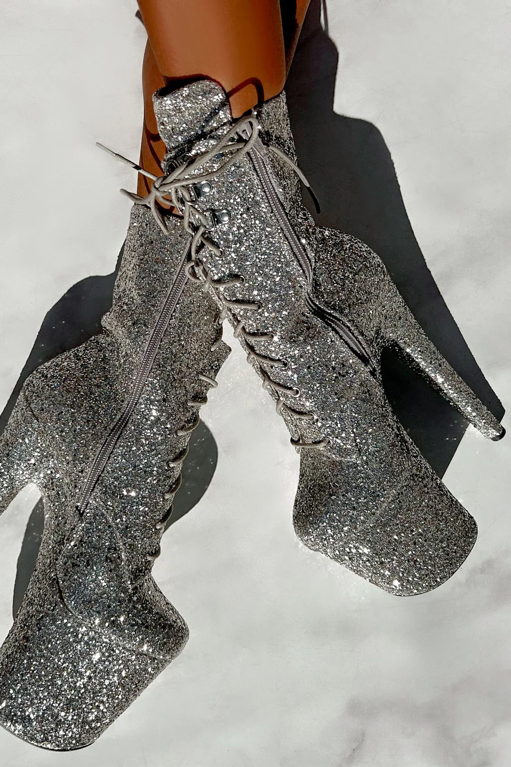 Hella Heels The Glitterati XTRA 8inch Boots -  Monroe - Image 4