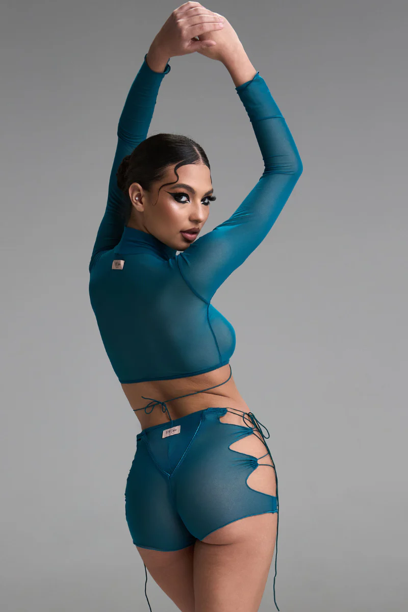 HotCakes Arachne Bottoms - Teal Mesh - Image 2