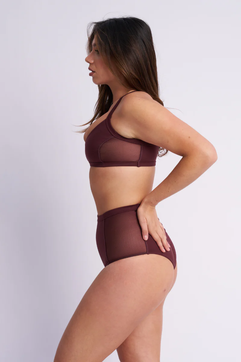 Lunalae Bellani High Waisted Bottoms - Cacao - Image 3