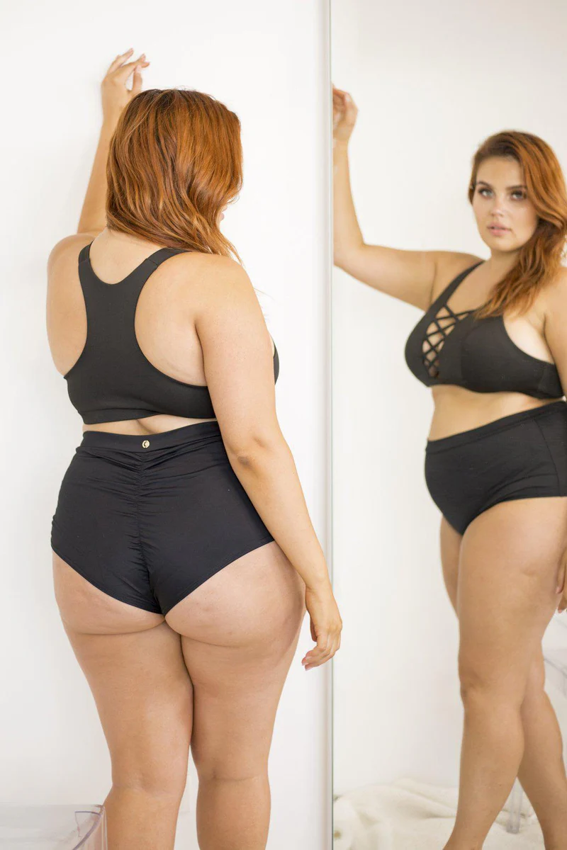 Lunalae High Waist Shorts - Black - Image 5