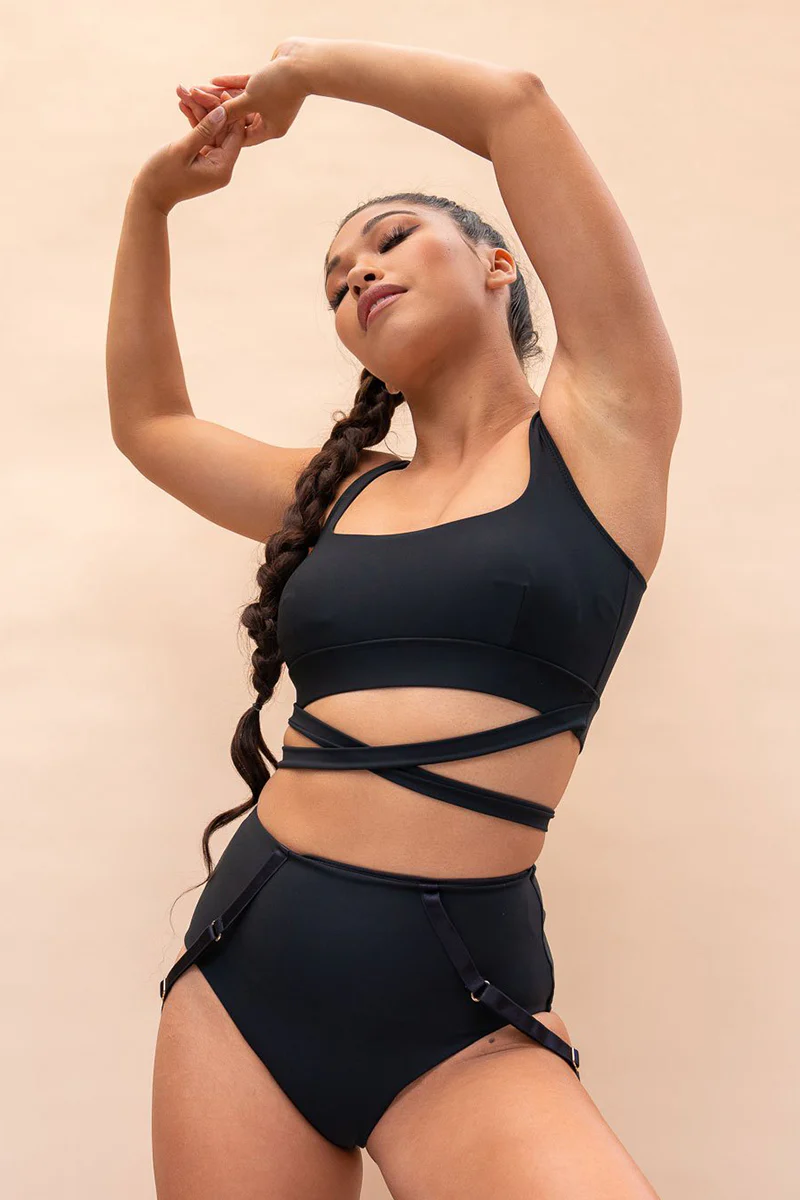 Lunalae Kehlani Top - Recycled Black