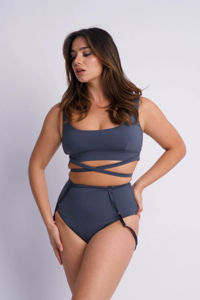 Lunalae Kehlani Top - Steel Blue - Image 4