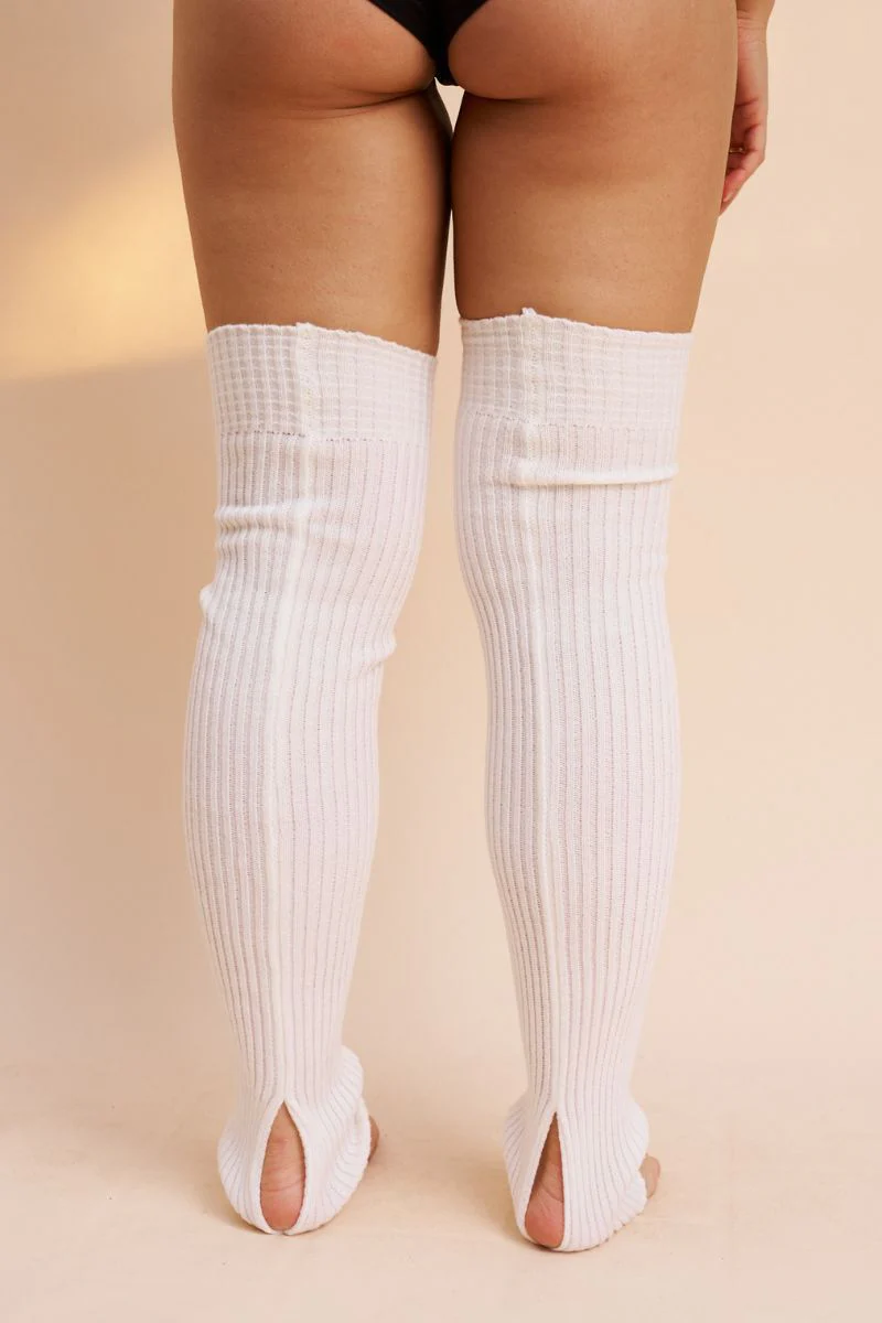 Lunalae Leg Warmers - White - Image 2
