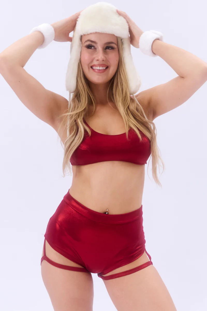 Lunalae May Top - Metallic Red - Image 3