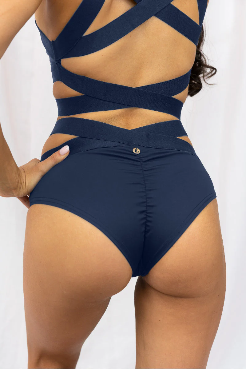 Lunalae Tara Low Waisted Bottoms - Navy - Image 2
