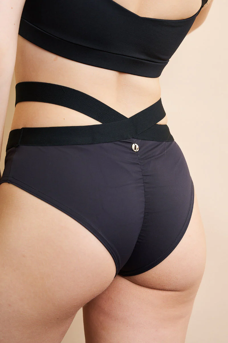 Lunalae Tara Low Waisted Bottoms - Recycled Black - Image 4