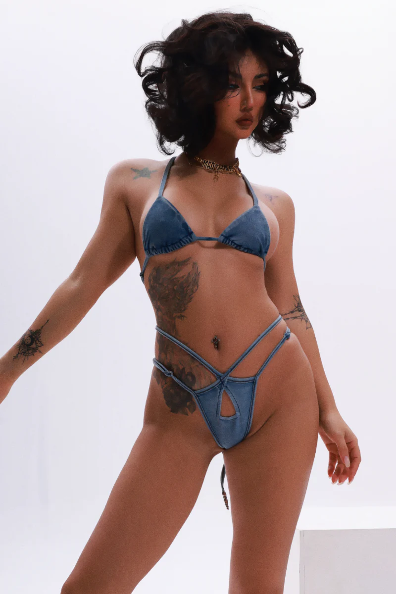 MADGAMER Mahonie Top - Denim - Image 4