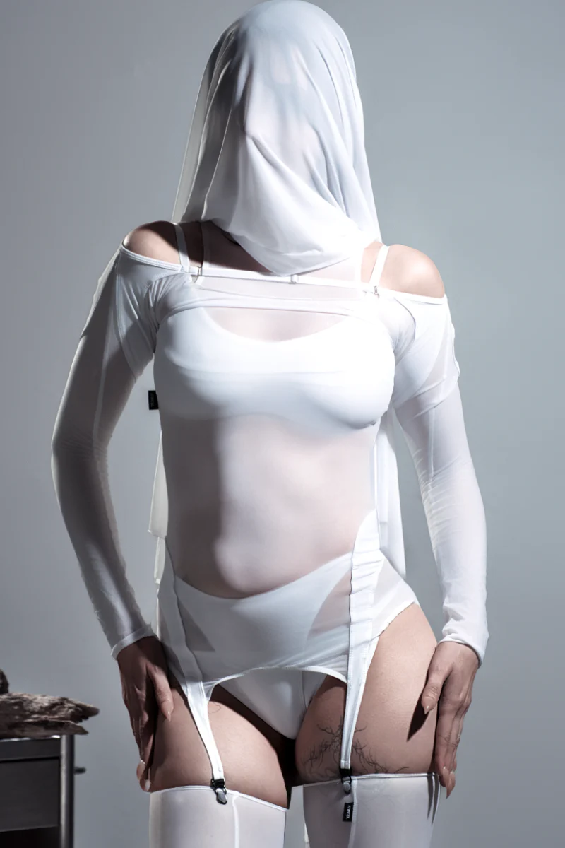 MÆD Derive Mesh Bolero - White - Image 5