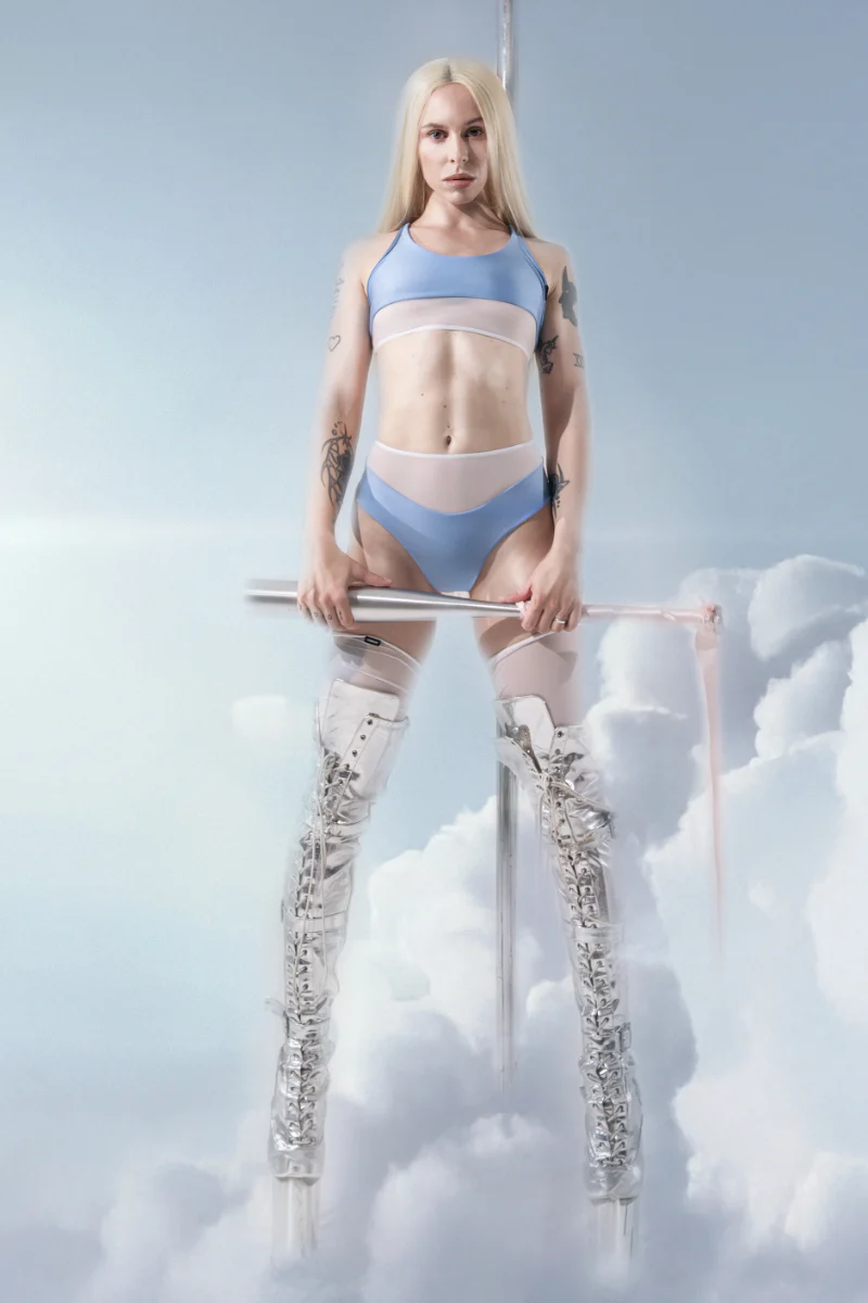 MÆD Glitch Top - Sky - Image 5