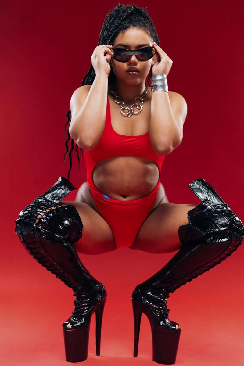MÆD Siren Bodysuit - Red - Image 3