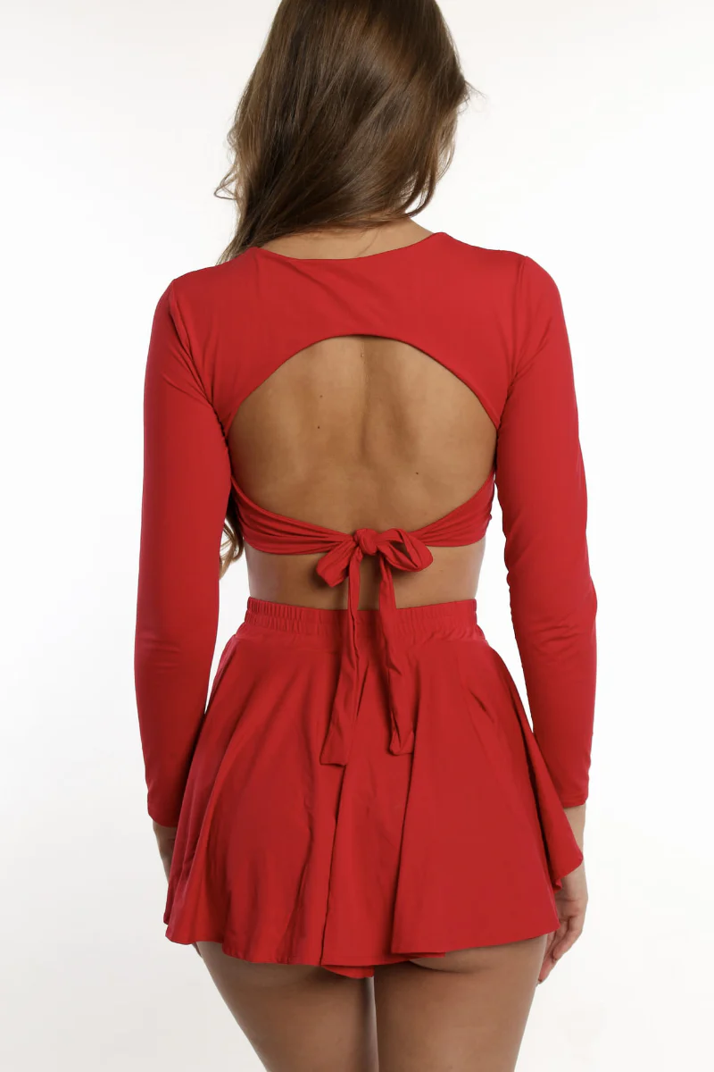 MOVS Wear Wave Shorts - Cherry - Image 2