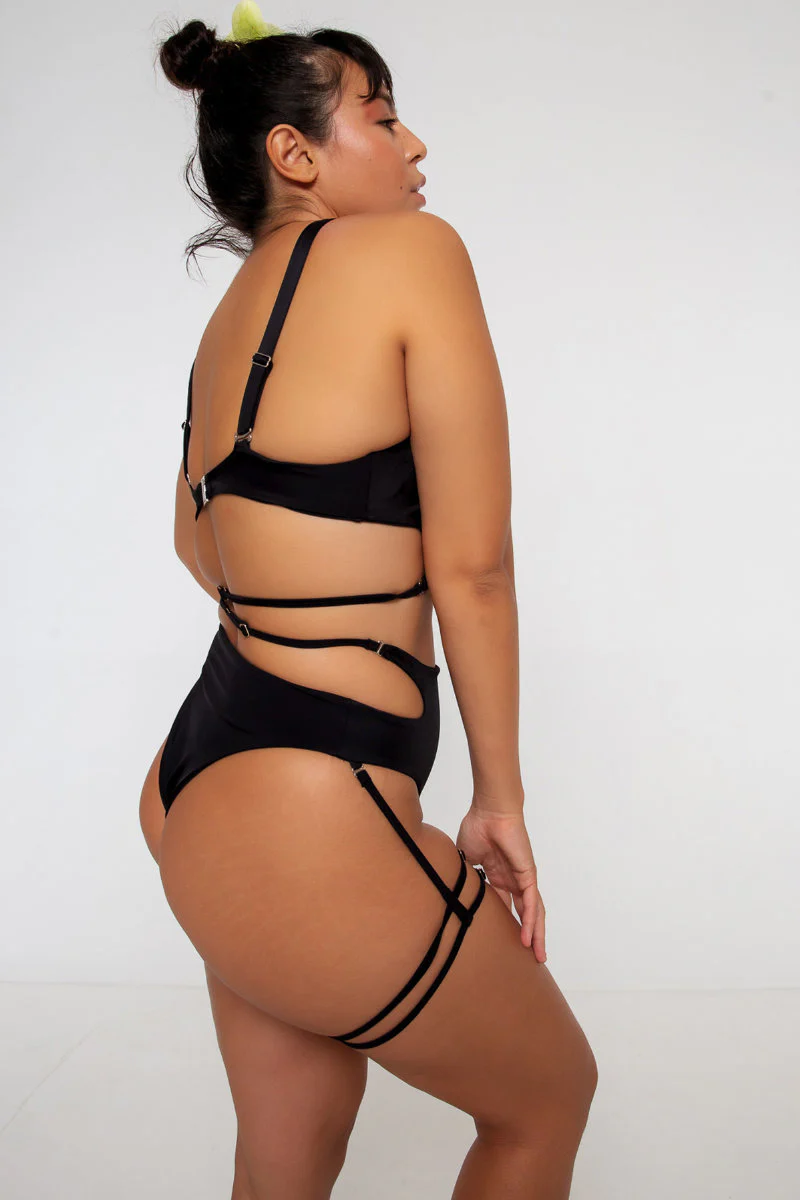 Nona Perkasa Gladiolus Bottoms - Black - Image 7