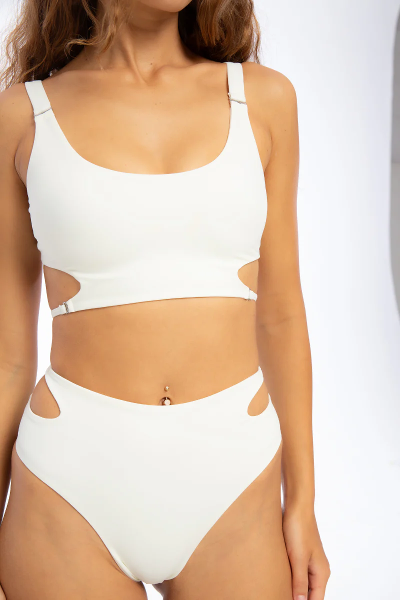 Nona Perkasa Gladiolus Top - Ivory - Image 6