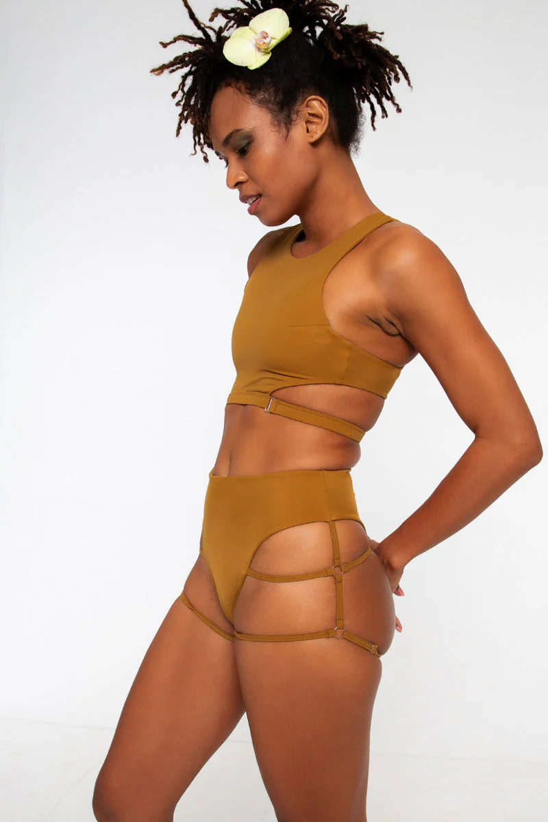 Nona Perkasa Night Jasmine Top - Brass - Image 5