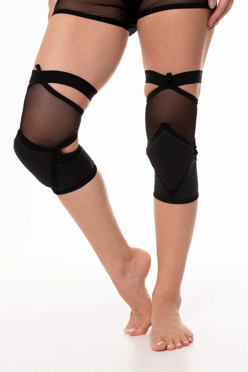 Paradise Chick Polecious Kneepads - Black Mesh - Image 4