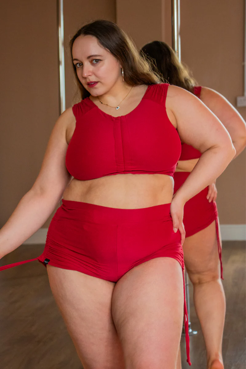 Paradise Chick Supreme Butter Soft Top - Burgundy - Image 5
