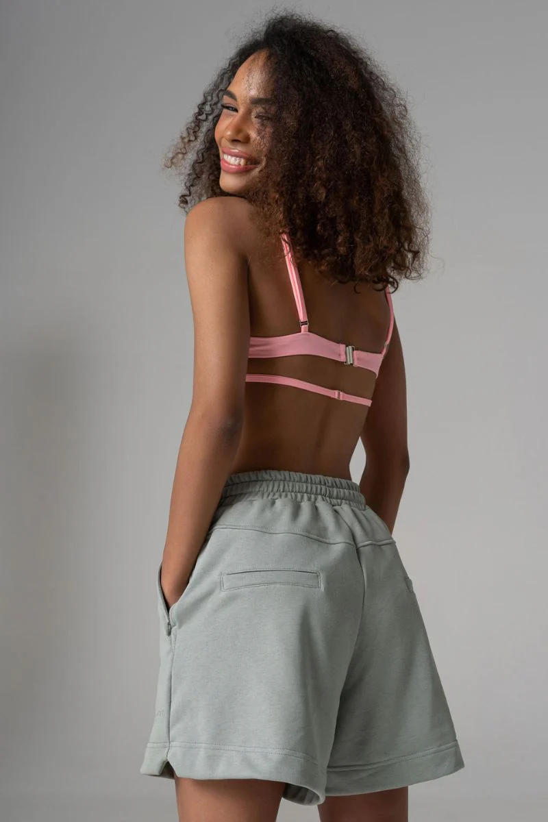 Paradise Chick Supreme Jersey Logo Shorts - Pistachio - Image 2