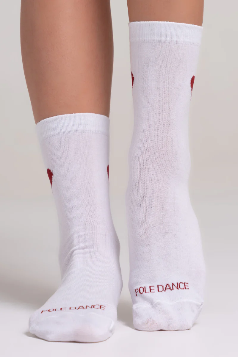 Paradise Chick Supreme Pole Dance Socks - Heart - Image 4