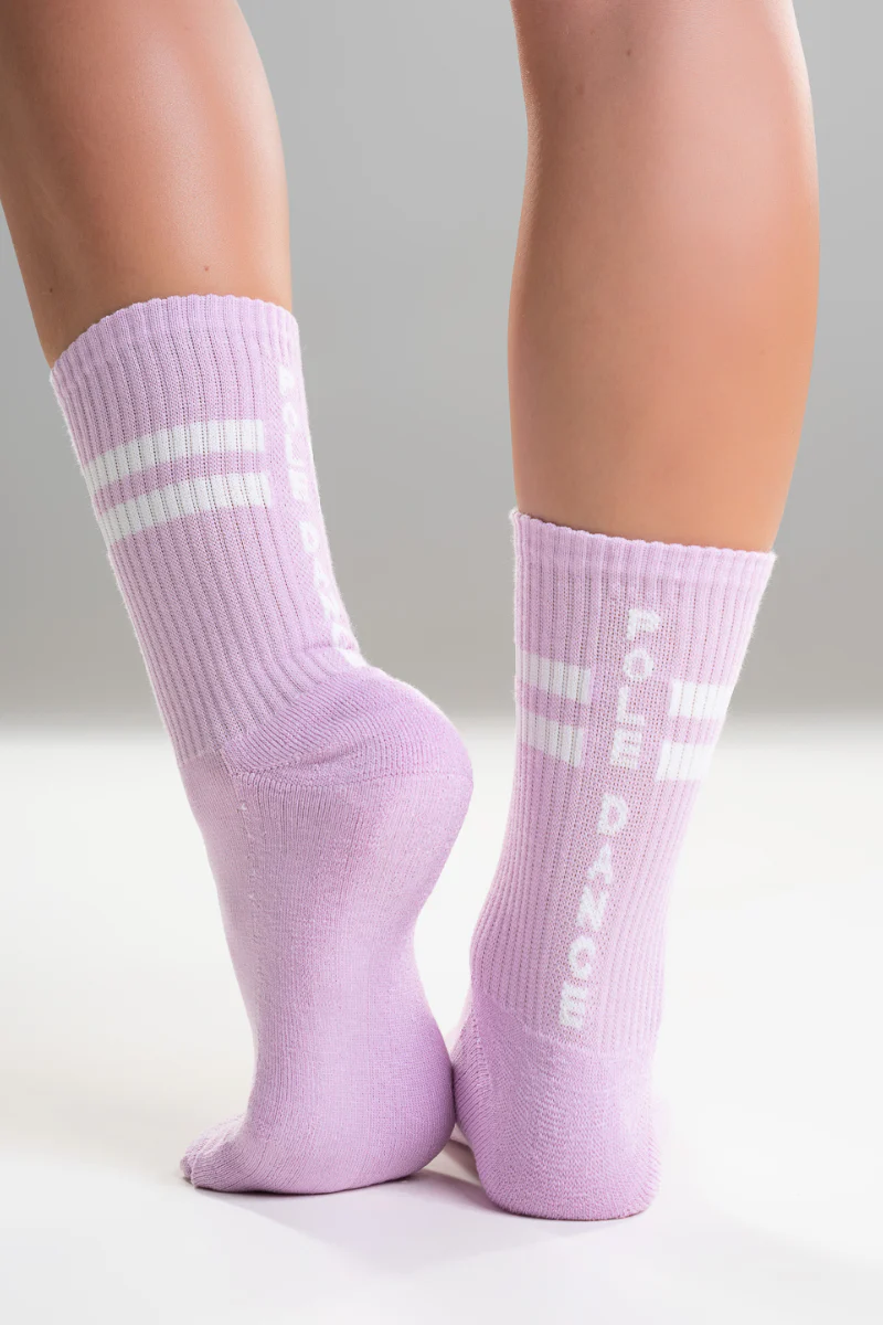 Paradise Chick Supreme Pole Dance Socks - Lilac - Image 2