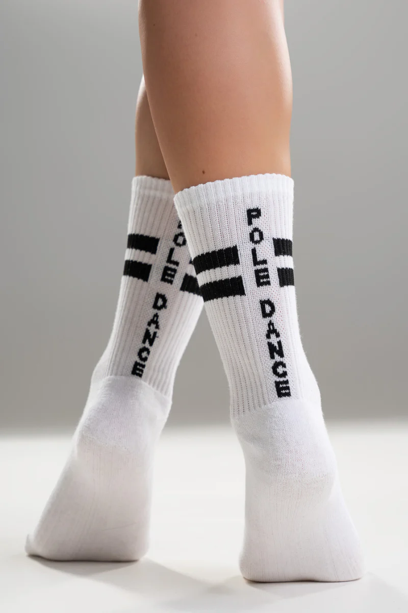 Paradise Chick Supreme Pole Dance Socks - White
