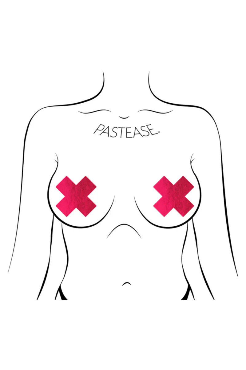 Pastease Flame Nipple Pasties - Red Glitter Disco Ball - Image 5