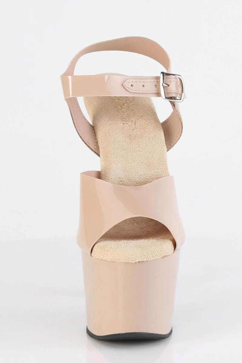 Pleaser USA Adore-708N 7inch Jelly-Like Stilettos - Beige - Image 4