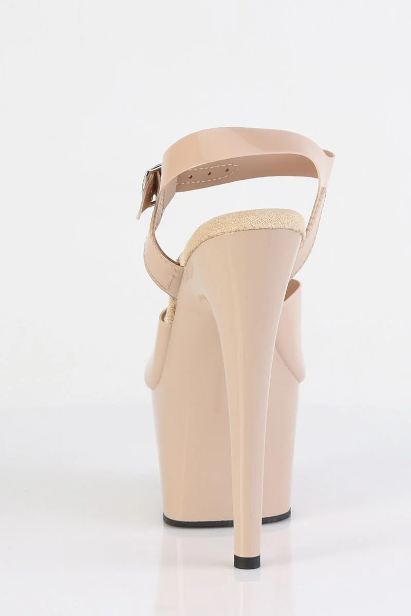 Pleaser USA Adore-708N 7inch Jelly-Like Stilettos - Beige - Image 5