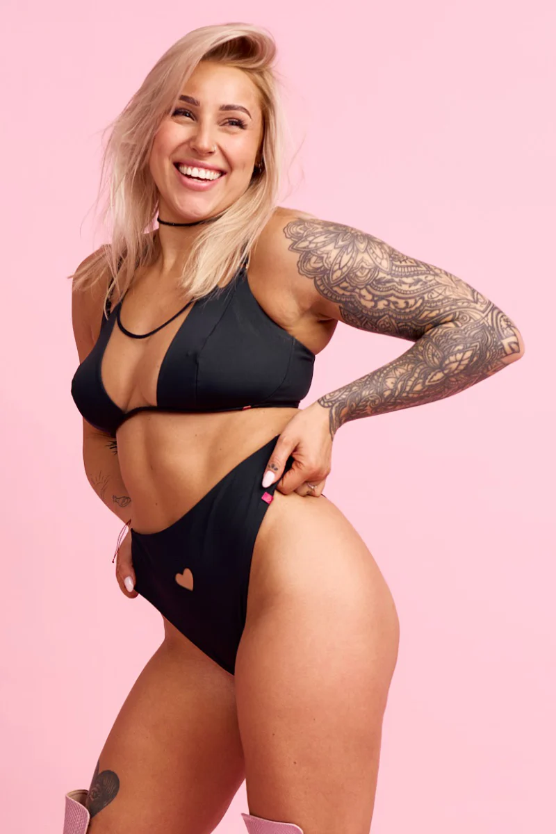 Pole Addict Goddess Top - Black