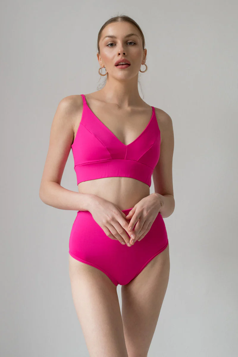 Pole Addict Lena Basic Top - Neon Pink - Image 4