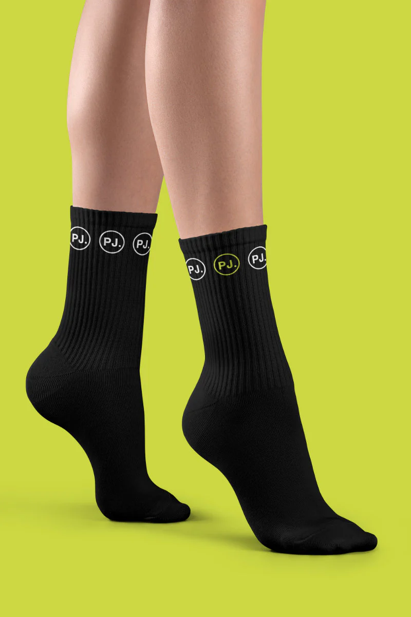 Pole Junkie Sporty Spice Socks - Inverted/Circle Logo/Banded - Image 3