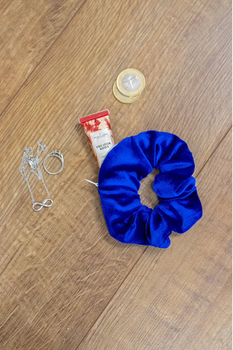 Pole Junkie Zipper Scrunchie - Sapphire - Image 5