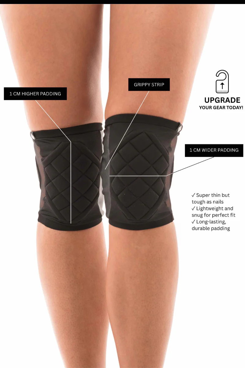 Poledancerka Highline Kneepads - Black (with Pocket) - Image 4