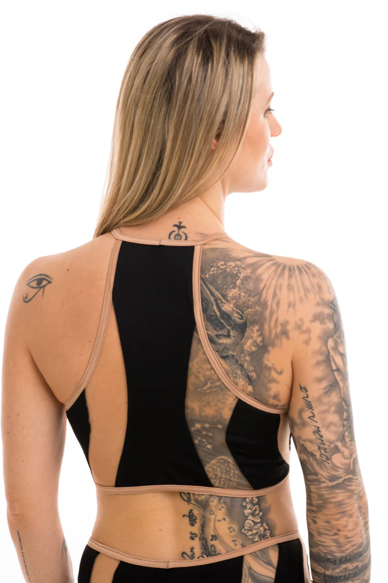 Poledancerka Rays Top - Black - Image 2