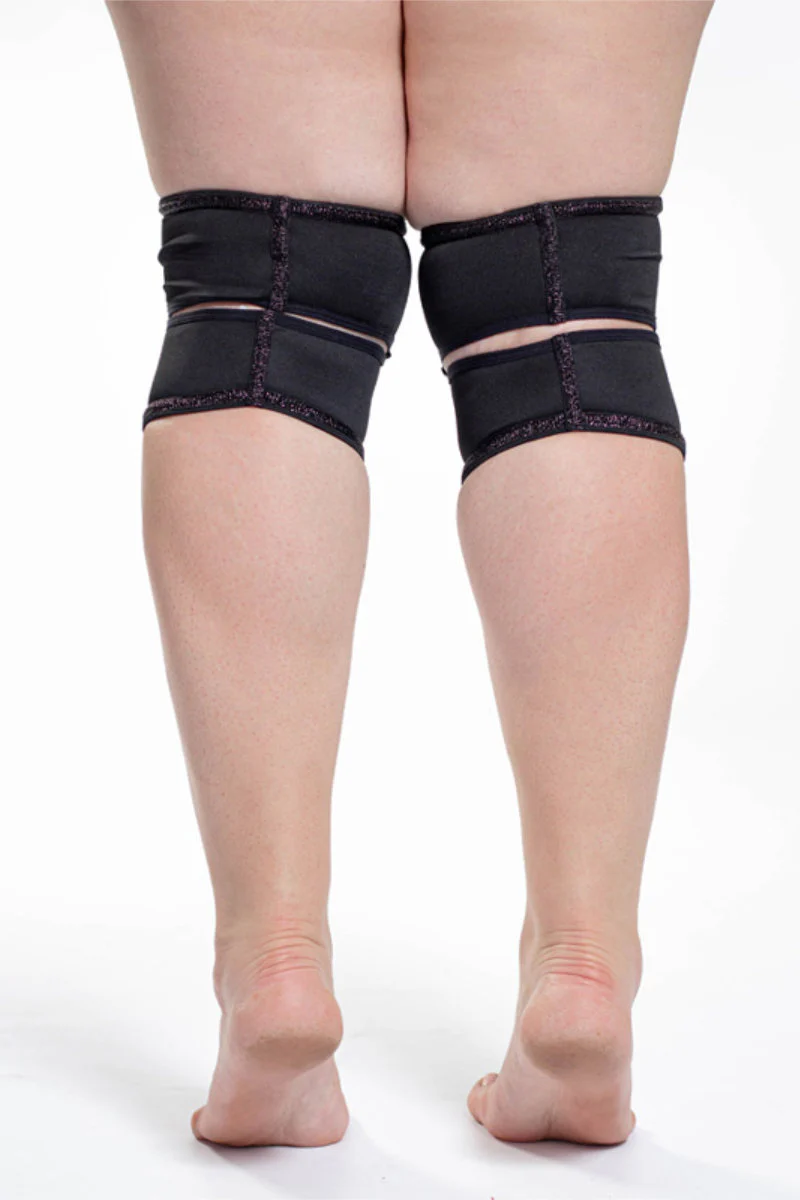 Queen Wear Classic Kneepads - Black Sparkle - Image 2