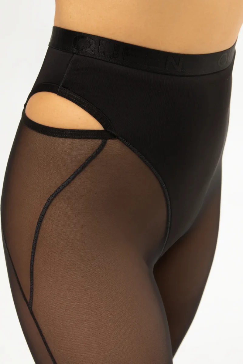 Queen Wear Mesh Flared Pants – Black Candy - Image 5