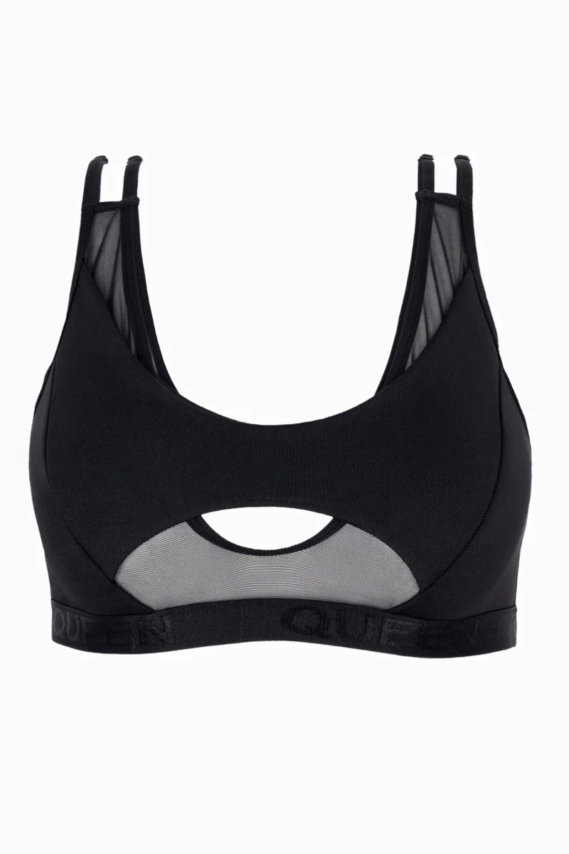 Queen Wear Candy Adjustable Top - Black Mesh - Image 5